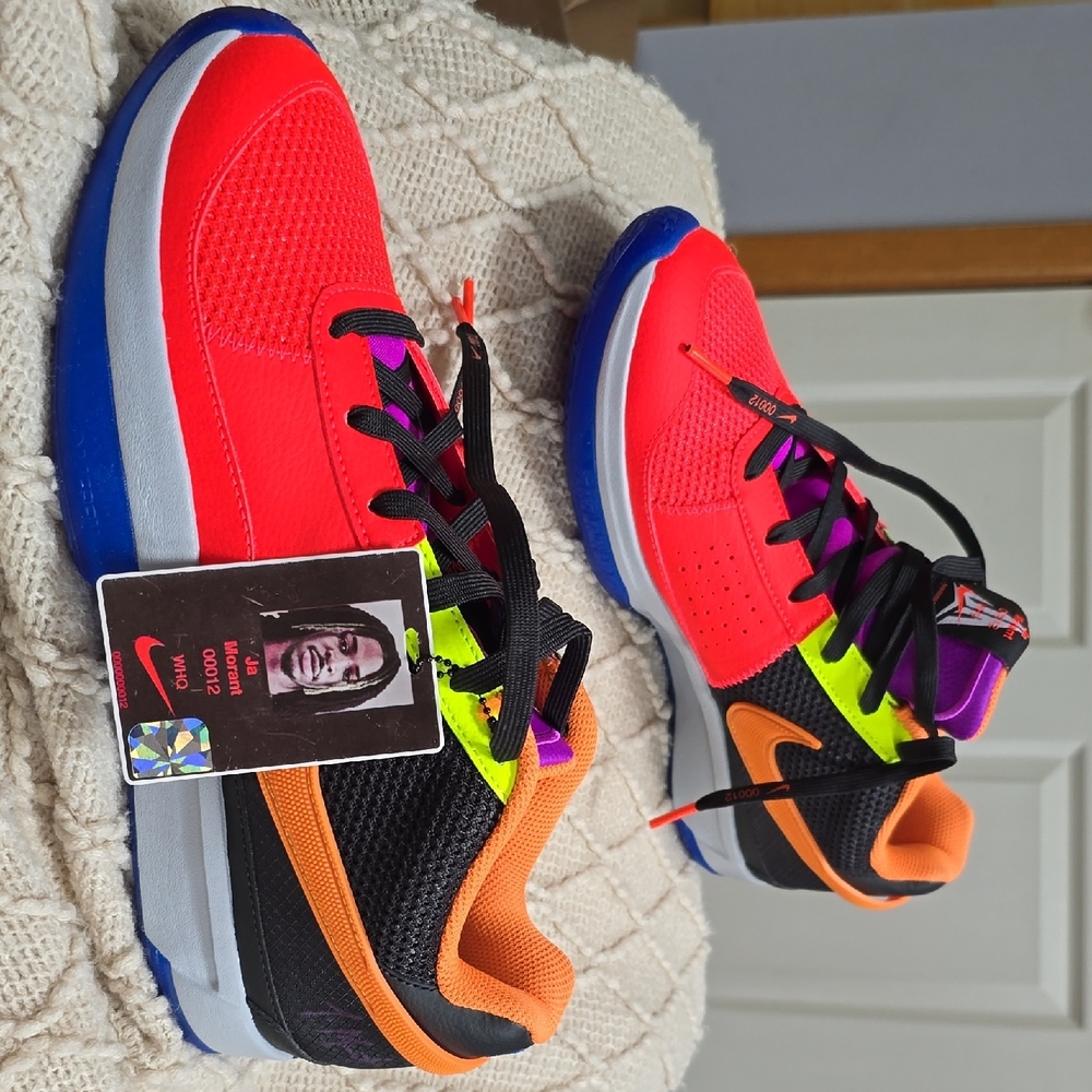 Nike Ja Morant Red and Orange Athletic Shoes Vibrant Design